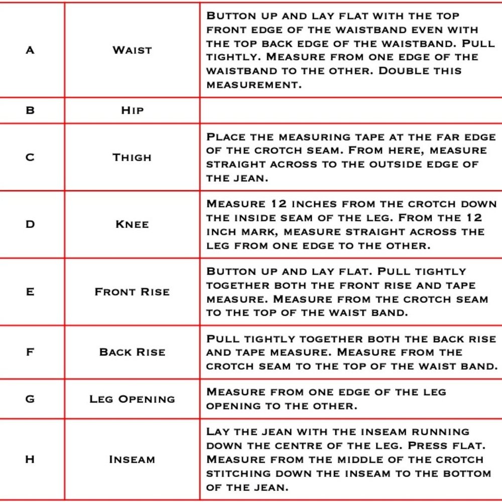 SIZE GUIDE - Picture 3 of 6
